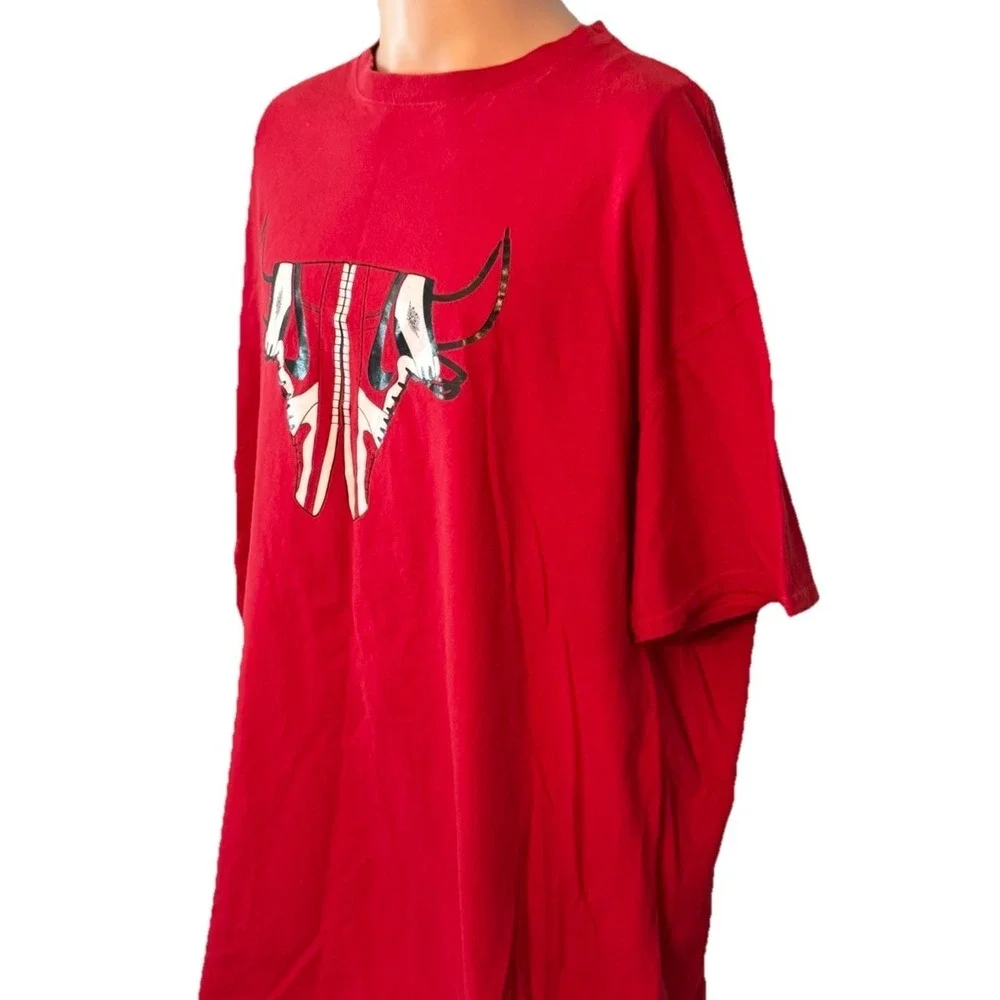 Nike Jordan 1 Chicago Bulls Logo Shirt Men's 3XL XXXL White Jumpman Logo On Back